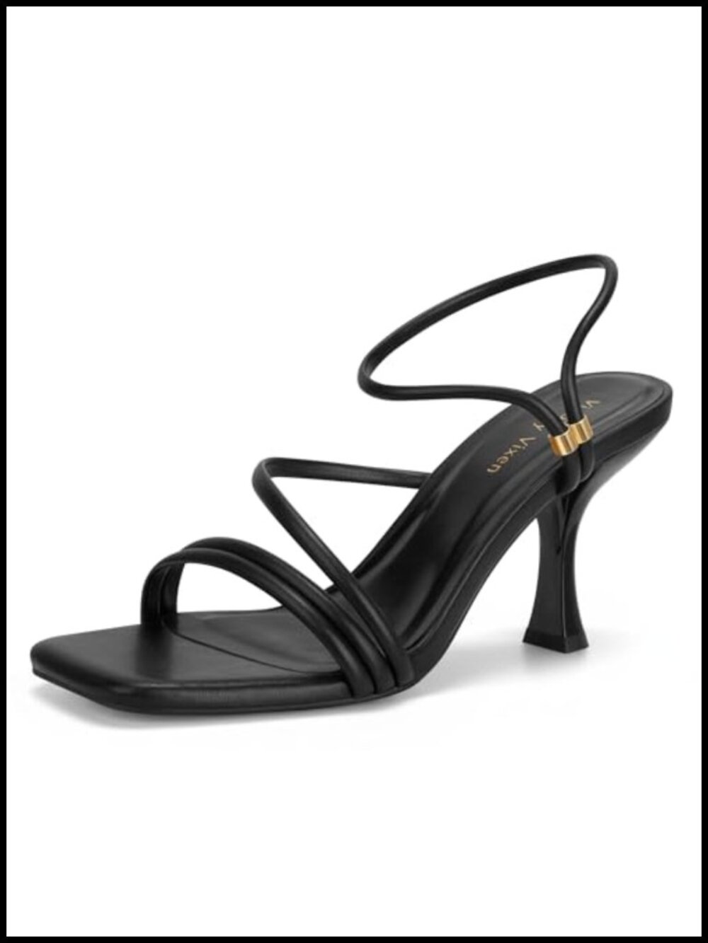 Women's Strappy Square Toe Kitten Heels Ankle Strap Party Shoes